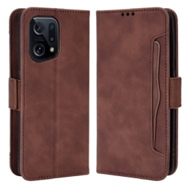 Custodia in pelle Oppo Find X5 Classe Premier Multi-carta