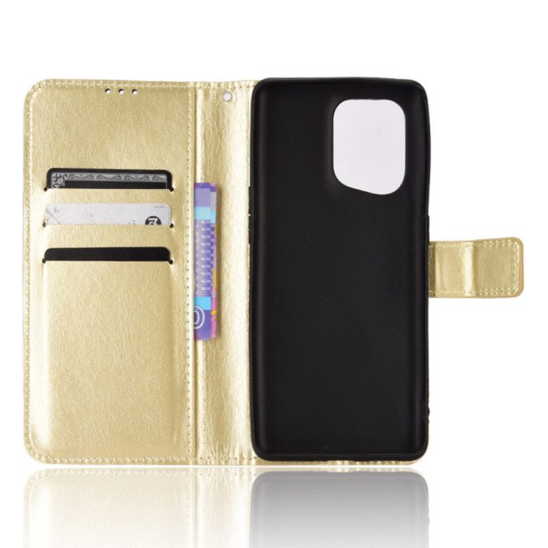 Custodia in pelle Oppo Find X5 Ecopelle Appariscente