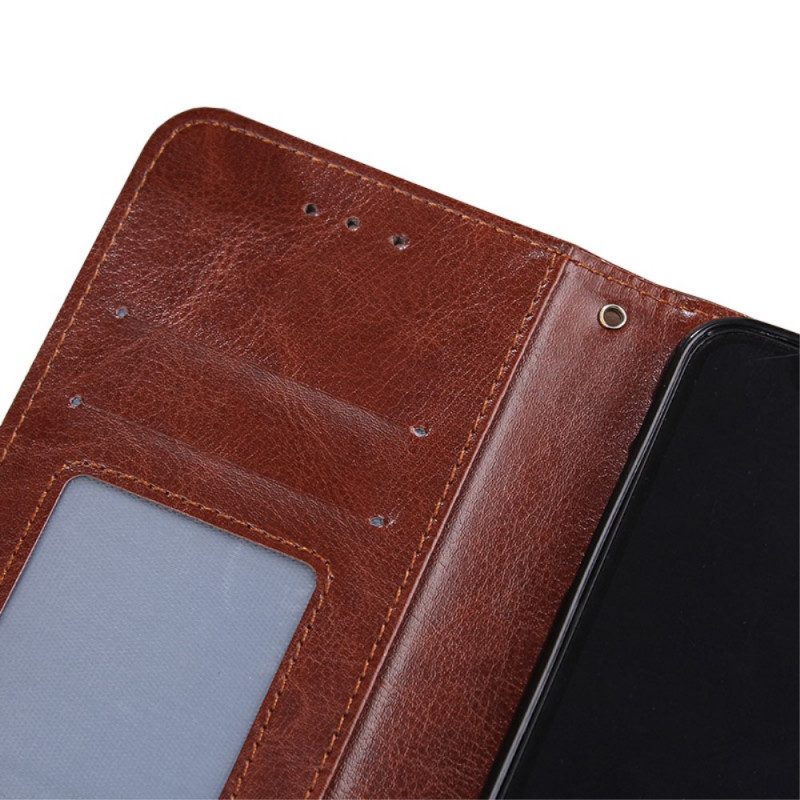 Custodia in pelle Oppo Find X5 Ecopelle Vintage