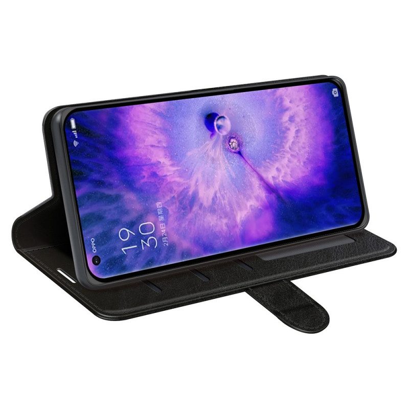 Custodia in pelle Oppo Find X5 Ultra Ecopelle