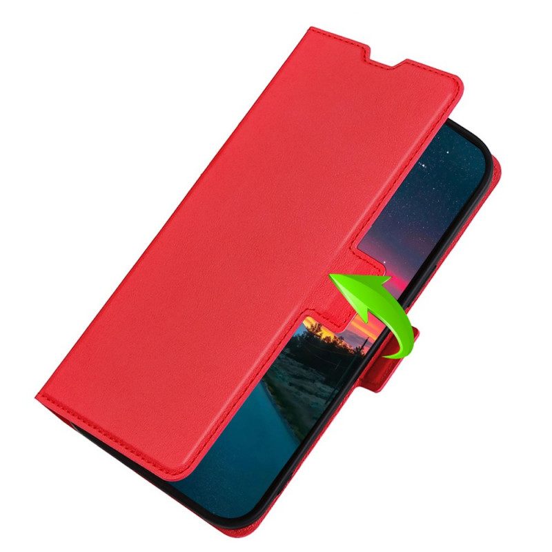 Folio Cover Oppo Find X5 Custodia in pelle Design A Doppia Patta