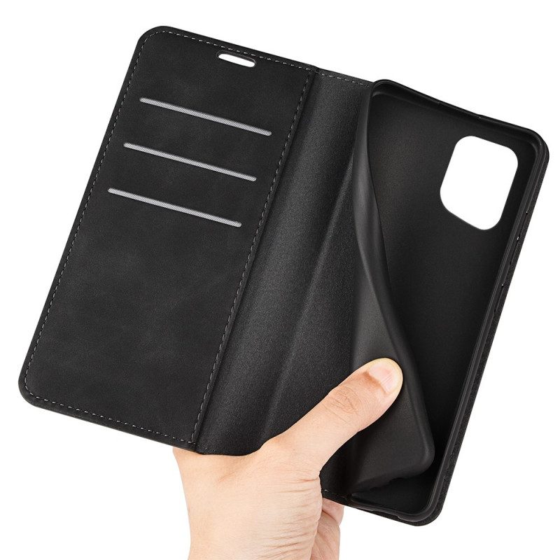 Folio Cover Oppo Find X5 Custodia in pelle Effetto Pelle Morbida Seta