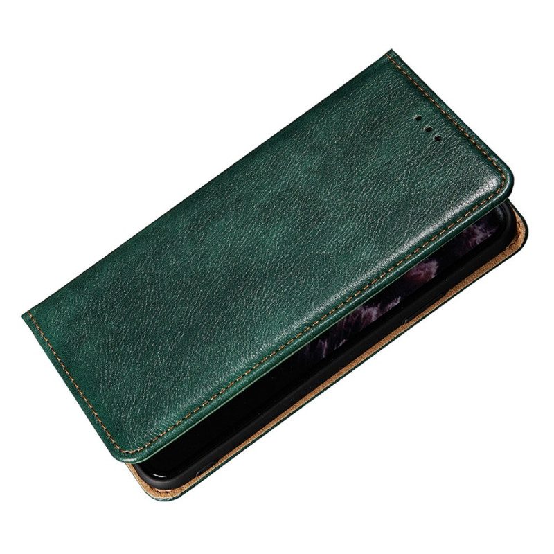 Folio Cover Oppo Find X5 Custodia in pelle Tinta Unita