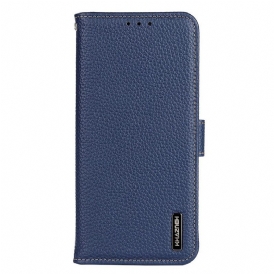 Folio Cover Oppo Find X5 Khazneh Pelle Di Litchi