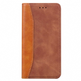 Folio Cover Huawei P Smart 2020 Custodia in pelle Effetto Pelle Business Bicolore