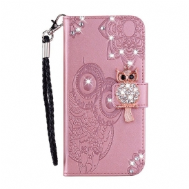 Folio Cover Huawei P Smart 2020 Mandala E Fascino Del Gufo