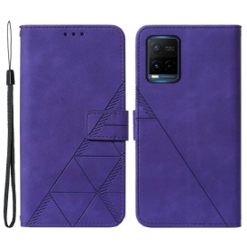 Custodia in pelle Vivo Y33s Effetto Pelle Piramidale