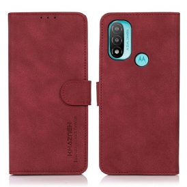 Custodia A Portafoglio Moto E40 / E30 / E20 Khazneh Moda Effetto Pelle