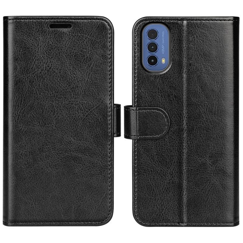 Custodia in pelle Moto E40 / E30 / E20 Effetto Pelle Di Design