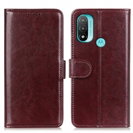 Custodia in pelle Moto E40 / E30 / E20 Finezza Ghiacciata