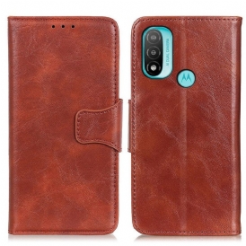Custodia in pelle Moto E40 / E30 / E20 Folio Cover Lembo Magnetico A Doppia Faccia