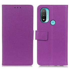 Custodia in pelle Moto E40 / E30 / E20 Khaznè Classico