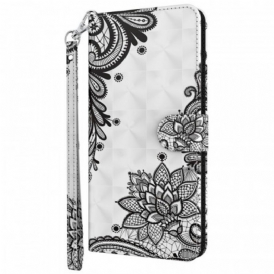 Custodia in pelle Moto E40 / E30 / E20 Pizzo Elegante