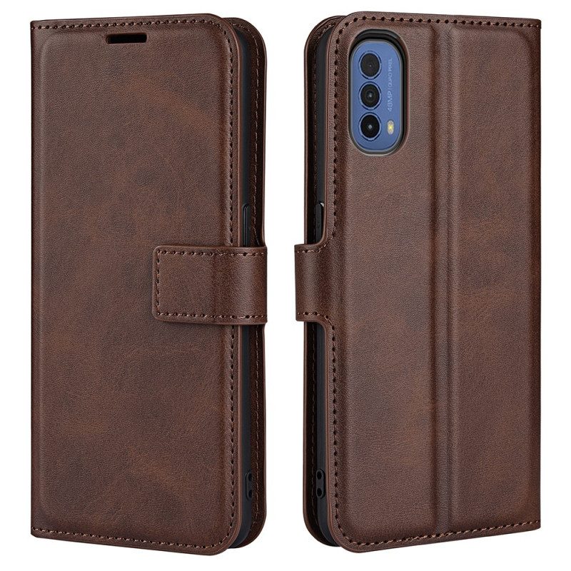 Custodia in pelle Moto E40 / E30 / E20 Sottile Effetto Pelle Estremo