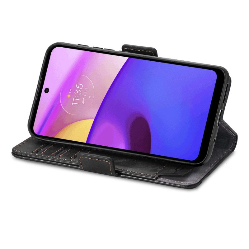 Folio Cover Moto E40 / E30 / E20 Bicolore Doppia Chiusura Caseneo