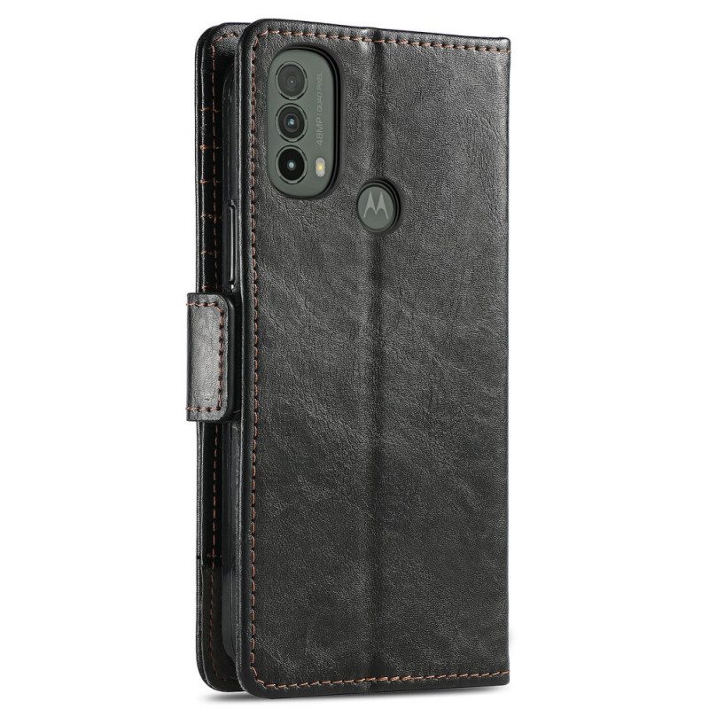 Folio Cover Moto E40 / E30 / E20 Bicolore Doppia Chiusura Caseneo