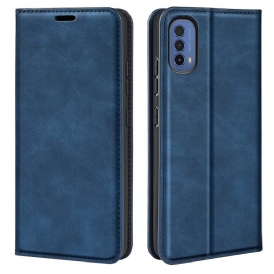 Folio Cover Moto E40 / E30 / E20 Custodia in pelle Morbidezza Al Tatto