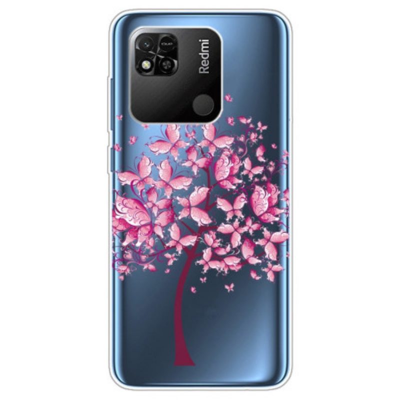 Cover Xiaomi Redmi 10A Albero Rosa Senza Soluzione Di Continuità