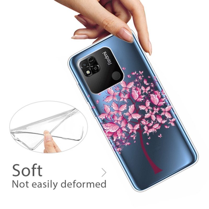 Cover Xiaomi Redmi 10A Albero Rosa Senza Soluzione Di Continuità
