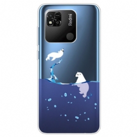 Cover Xiaomi Redmi 10A Giochi Di Mare Trasparente
