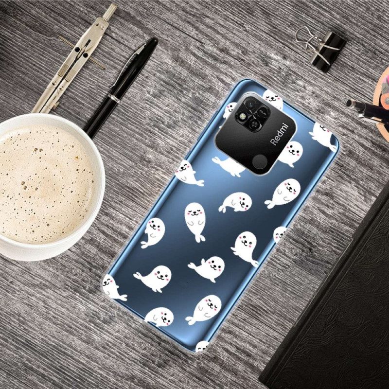 Cover Xiaomi Redmi 10A Leoni Marini Senza Soluzione Di Continuità
