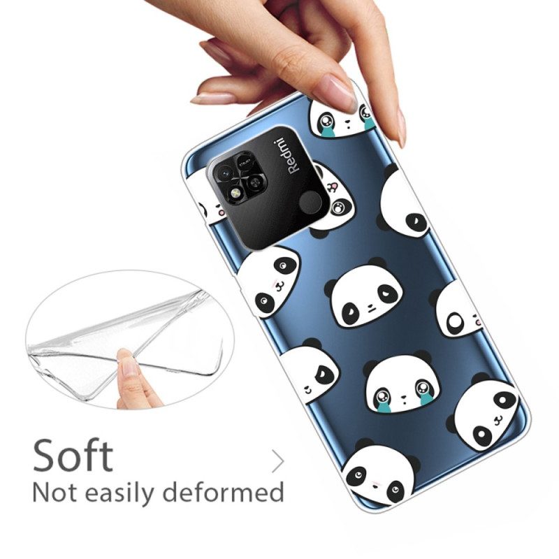 Cover Xiaomi Redmi 10A Panda Carino Senza Soluzione Di Continuità