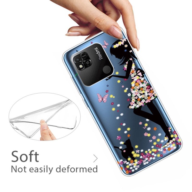 Cover Xiaomi Redmi 10A Ragazza Trasparente