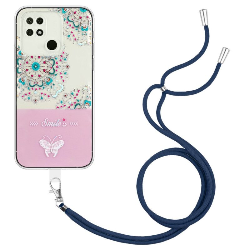 Cover Xiaomi Redmi 10A Sorriso Fiori Coulisse