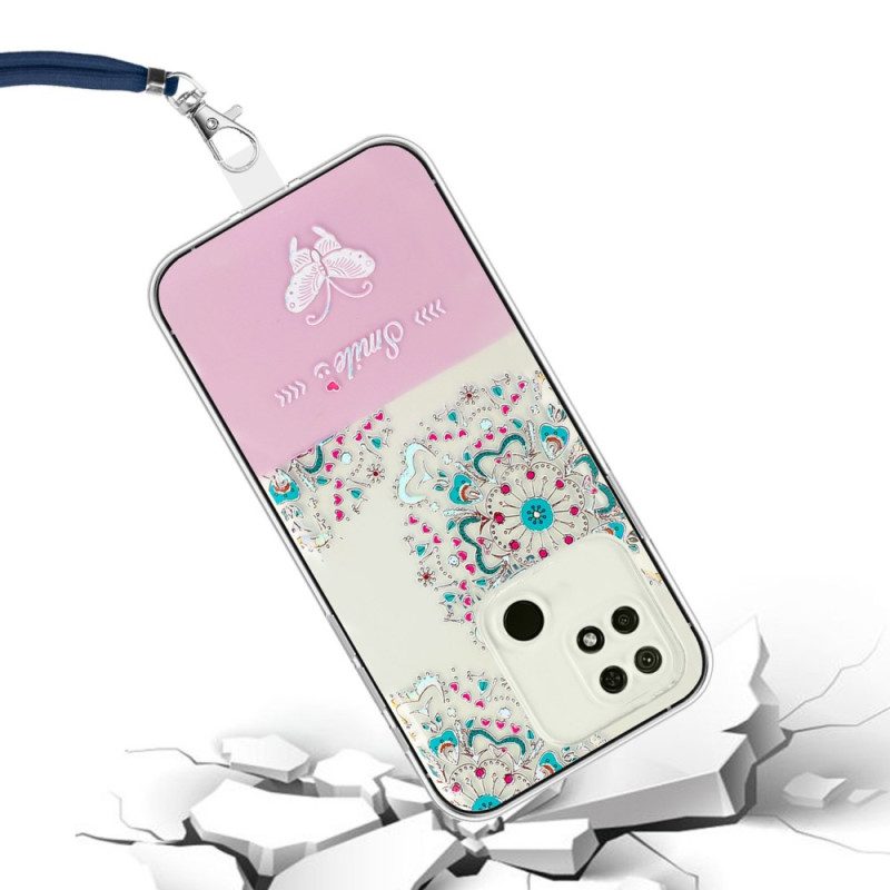 Cover Xiaomi Redmi 10A Sorriso Fiori Coulisse
