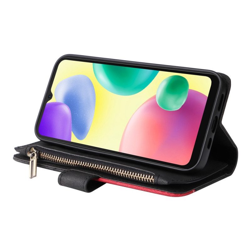 Custodia A Portafoglio Xiaomi Redmi 10A Bicolore Con Portamonete