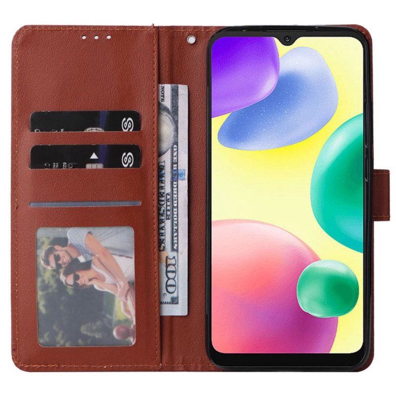 Custodia A Portafoglio Xiaomi Redmi 10A Classico Strappy