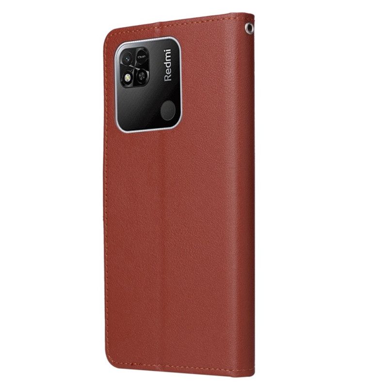 Custodia A Portafoglio Xiaomi Redmi 10A Classico Strappy