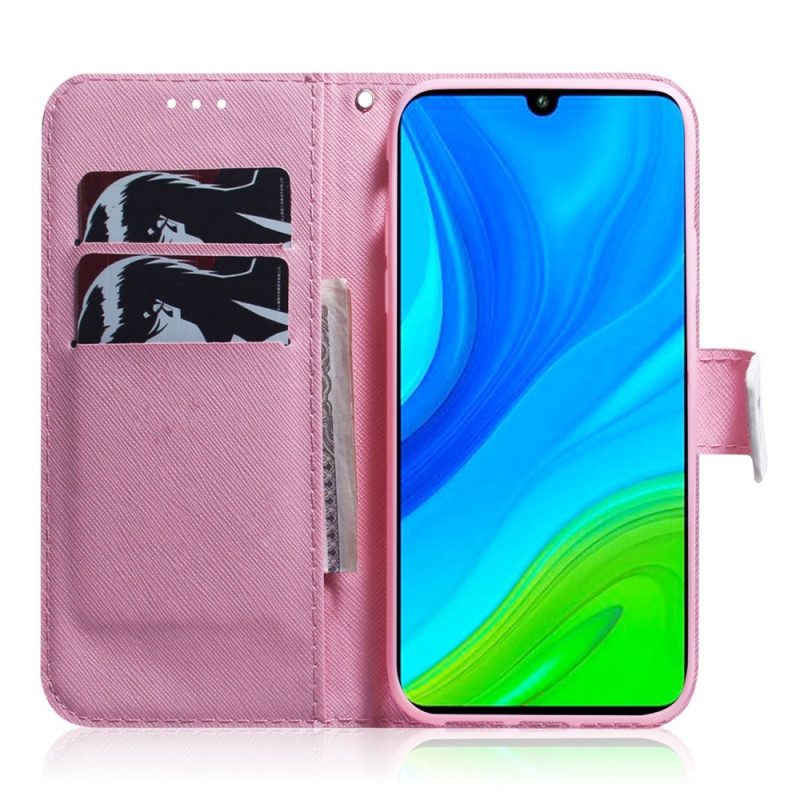 Custodia A Portafoglio Xiaomi Redmi 10A Fiore Rosa
