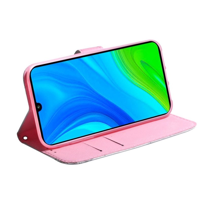 Custodia A Portafoglio Xiaomi Redmi 10A Fiore Rosa