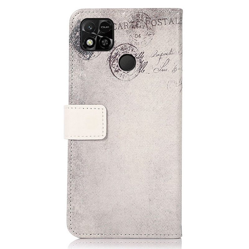 Custodia A Portafoglio Xiaomi Redmi 10A Gatto Viaggiatore