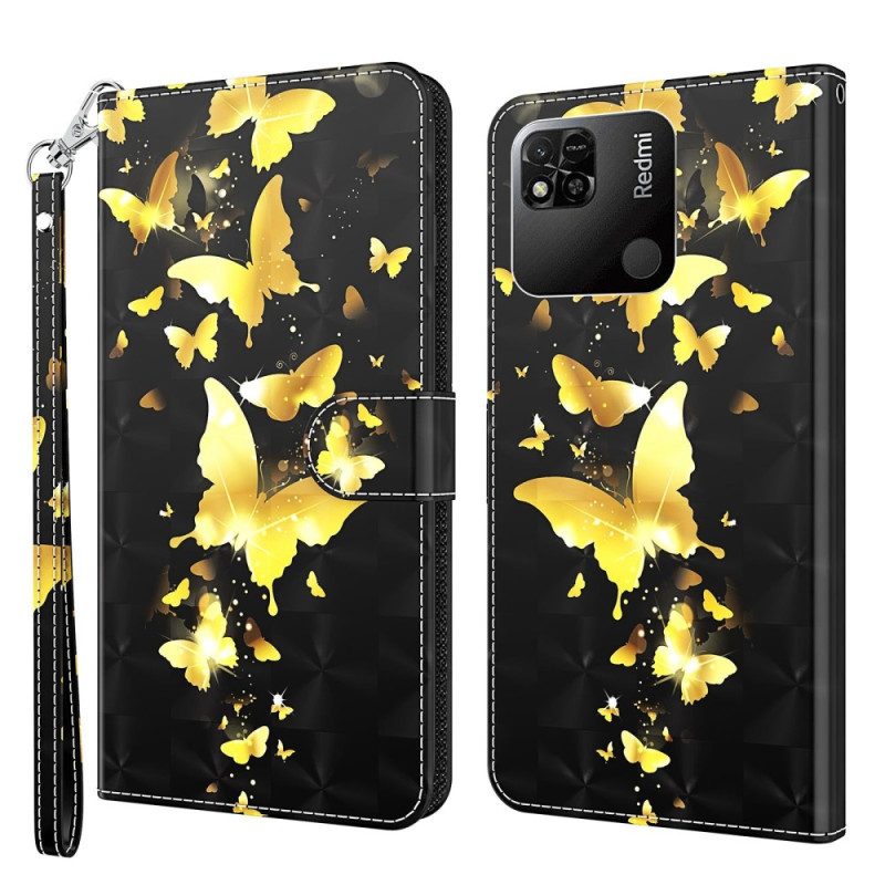 Custodia A Portafoglio Xiaomi Redmi 10A Perizoma Farfalle
