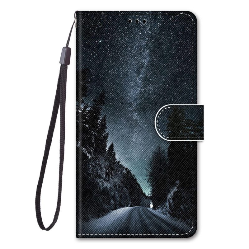 Custodia in pelle Xiaomi Redmi 10A Cielo Nuvoloso Al Cordino