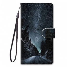 Custodia in pelle Xiaomi Redmi 10A Cielo Nuvoloso Al Cordino