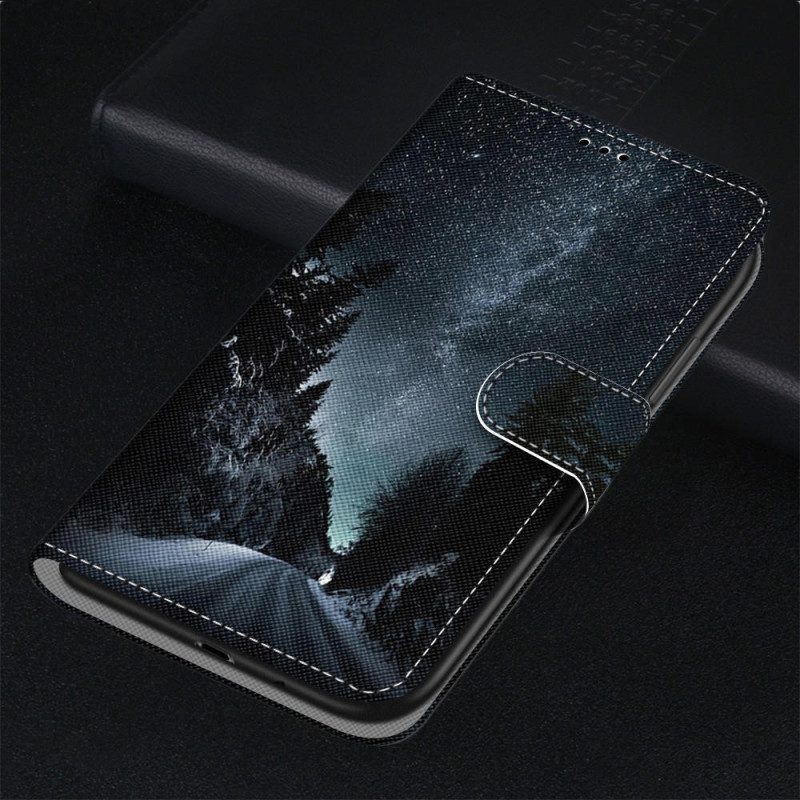 Custodia in pelle Xiaomi Redmi 10A Cielo Nuvoloso Al Cordino