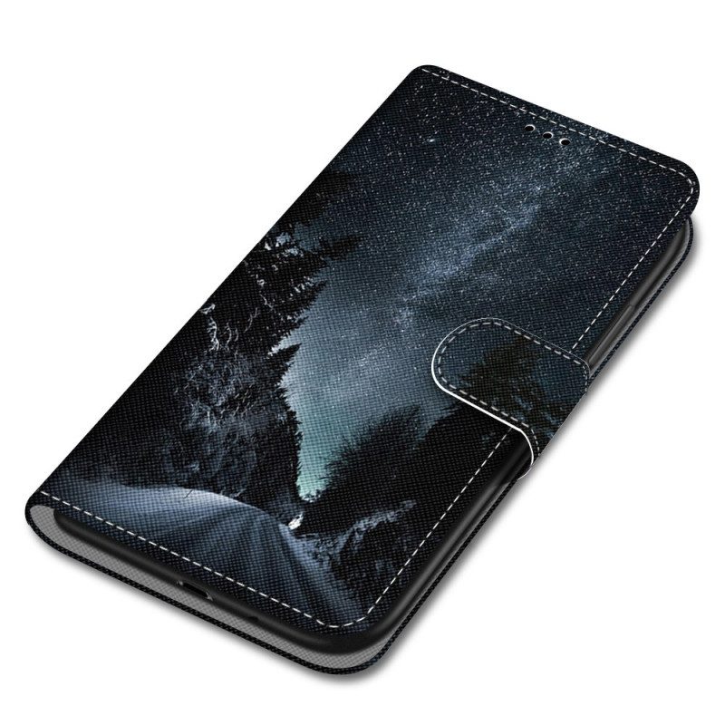 Custodia in pelle Xiaomi Redmi 10A Cielo Nuvoloso Al Cordino