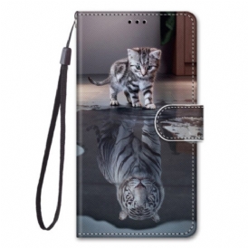 Custodia in pelle Xiaomi Redmi 10A Il Sogno Del Gattino