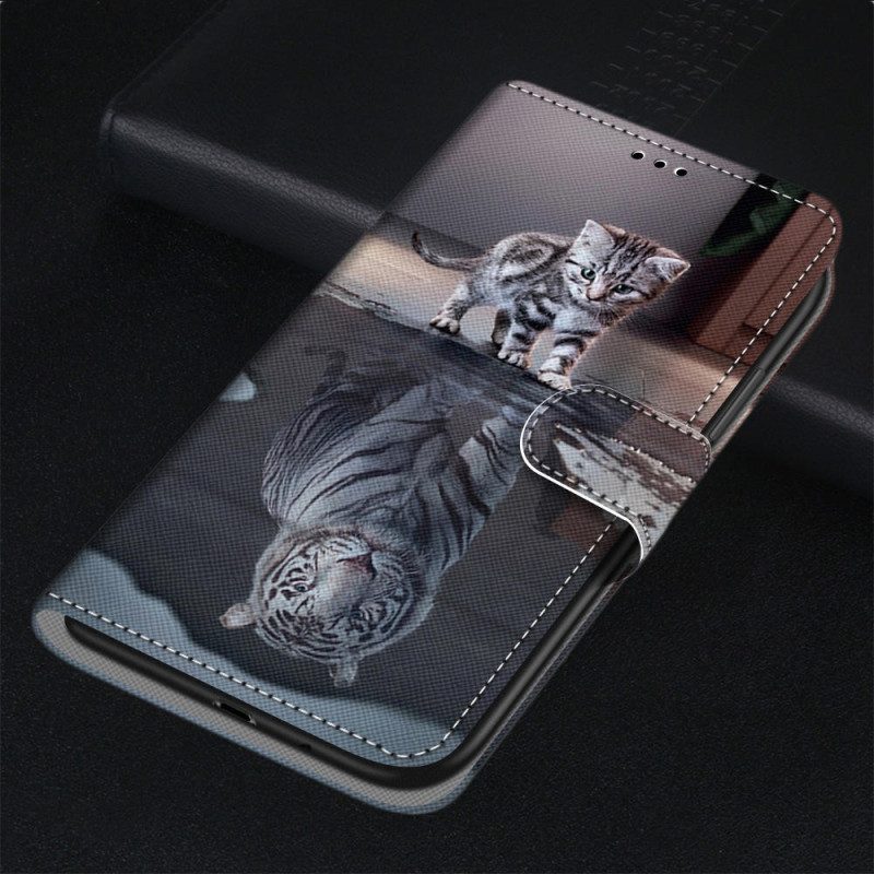 Custodia in pelle Xiaomi Redmi 10A Il Sogno Del Gattino