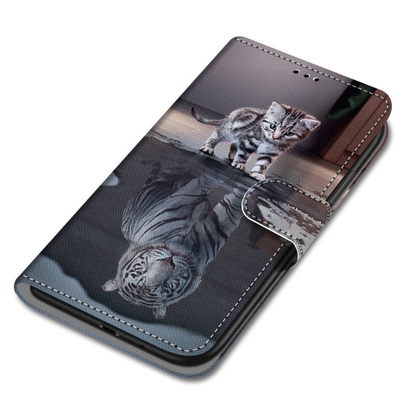 Custodia in pelle Xiaomi Redmi 10A Il Sogno Del Gattino