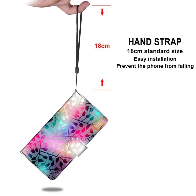 Custodia in pelle Xiaomi Redmi 10A Impianto Grafico Strappy