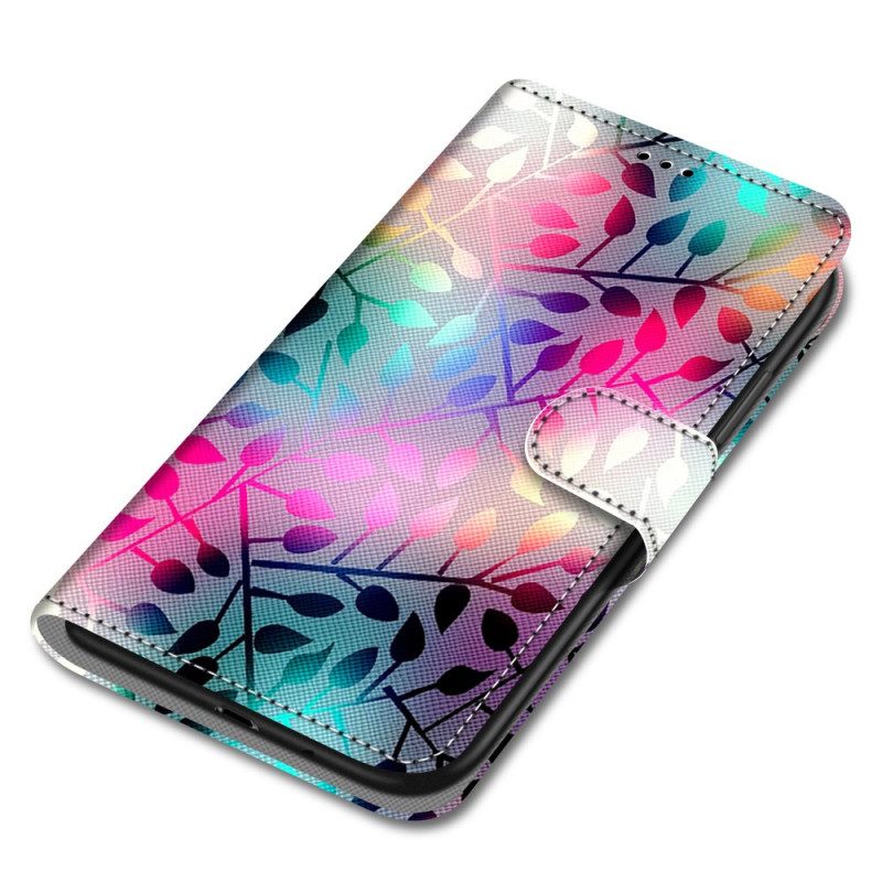 Custodia in pelle Xiaomi Redmi 10A Impianto Grafico Strappy