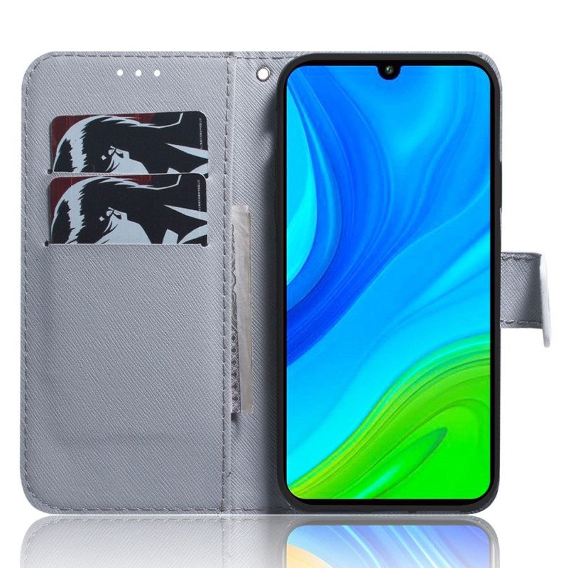 Custodia in pelle Xiaomi Redmi 10A Leone Sognante