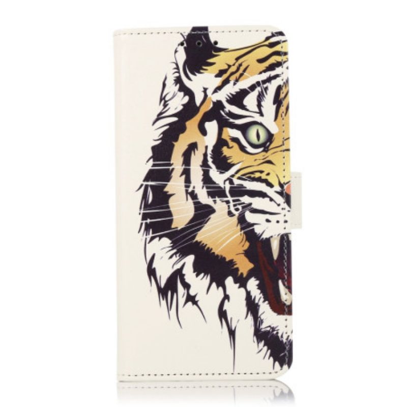 Custodia in pelle Xiaomi Redmi 10A Tigre Selvaggia