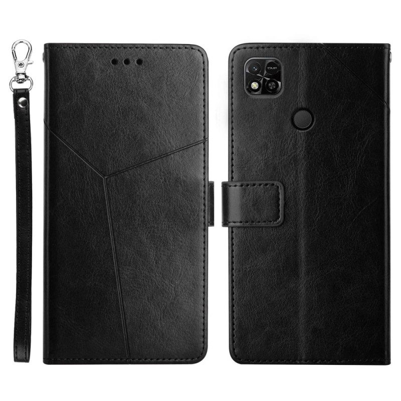 Custodia in pelle Xiaomi Redmi 10A Y Strappy Design
