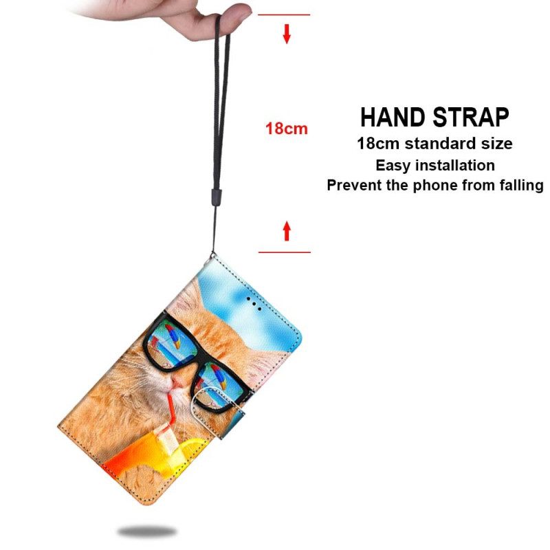 Folio Cover Xiaomi Redmi 10A Albero Gatto Relax