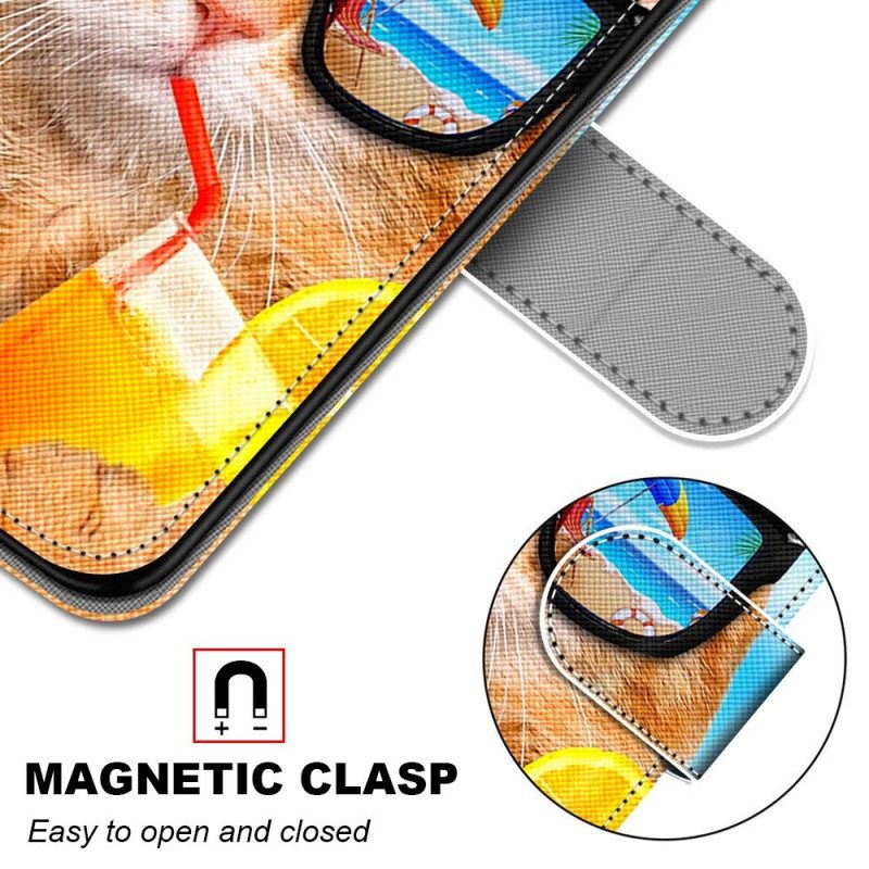 Folio Cover Xiaomi Redmi 10A Albero Gatto Relax